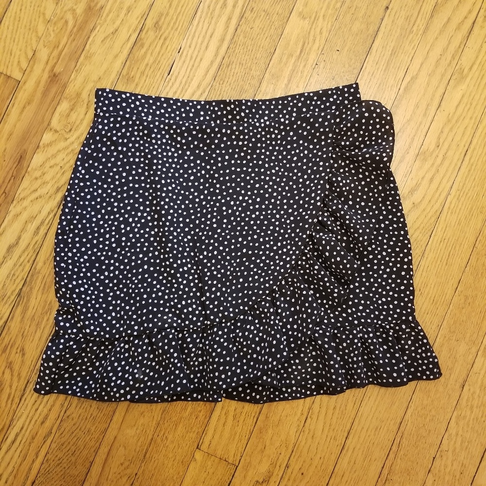 Pretty Little Thing polka dot wrap skirt